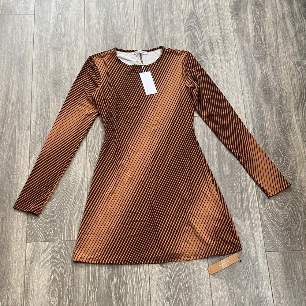 Reformation - NWT! Kenmare Long Sleeve Mini Dress in Bongo - Size S